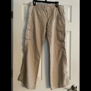 Old navy linen cargo pants Clearance